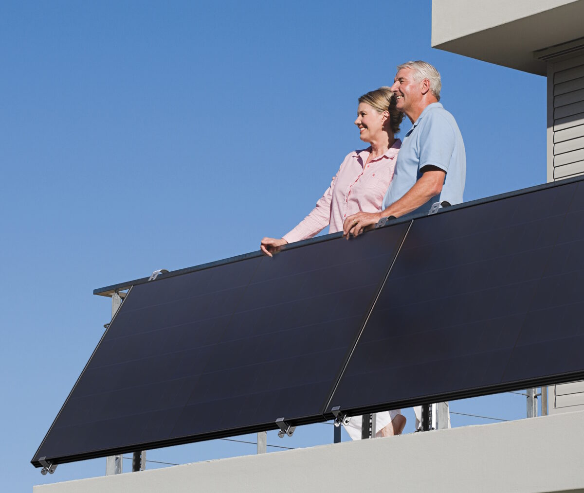 Balkonkraftwerk für Solarstromerzeugung zum Eigenverbrauch
