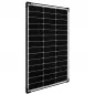Preview: 100W Solarpanel 12V monokristallin Solarmodul black frame