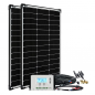 Preview: 200W Solaranlage 12V/24V basicPremium-L Solar-Set