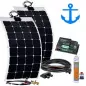 Mobile Preview: 220W Solaranlage Marine Basic 12V flexibel Boot Yacht
