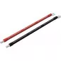 Preview: 2x2m Batteriekabel 50mm² M8 Terminal zu Schraubklemme rot-schwarz