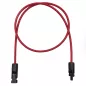 Preview: 1m MC4 zu MC4 Verlängerungskabel 6mm² rot/schwarz