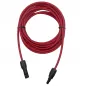 Preview: 1m MC4 zu MC4 Verlängerungskabel 6mm² rot/schwarz