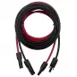 Preview: 1m MC4 zu MC4 Verlängerungskabel 6mm² rot/schwarz