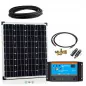 Preview: 80W 12V Solar Garten-Set Basic Bausatz komplett