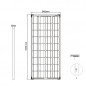 Preview: Abmessungen 120W Hochleistungs-Solarmodul SP-Ultra 12V Solarpanel Sunpower Preview: Abmessungen 120W Hochleistungs-Solarmodul SP-Ultra 12V Solarpanel Sunpower