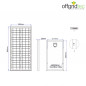 Preview: Abmessungen 30W Solarmodul monokristallin Preview: Abmessungen 30W Solarmodul monokristallin