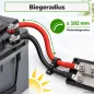 Preview: 1m Batteriekabel 70mm² beidseitig M8 rot-schwarz Offgridtec – Mindestbiegeradius im Batteriefach