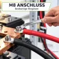 Preview: 1m Batteriekabel 70mm² beidseitig M8 rot-schwarz Offgridtec – Montage der M8-Ringöse mit Schraubenschlüssel