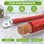 Preview: 2m Batteriekabel 95mm² beidseitig M8 rot-schwarz Offgridtec – Leiteraufbau aus feindrähtigen Kupferdrähten mit PVC-Isolierung