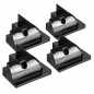 Preview: Solar Eck-Spoiler-Set aus Kunststoff (ABS) schwarz - Haltespoiler für Solarmodul Montage Preview: Solar Eck-Spoiler-Set aus Kunststoff (ABS) schwarz - Haltespoiler für Solarmodul Montage