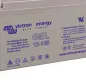 Preview: Typenschild der Victron Gel 12-165 mit Lade- und Sicherheitshinweisen