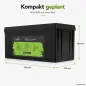 Preview: LiFePO4 Akku 12V 314Ah Abmessungen 522 x 240 x 218 mm als Massskizze