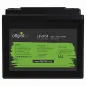 Preview: LiFePO4 Akku 12V 50Ah Frontalansicht mit Typenschild und technischen Daten
