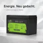 Preview: LiFePO4 Akku 12V 8Ah Offgridtec 12/8 schraege Frontansicht