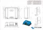 Preview: Masszeichnung Victron BlueSolar MPPT 250/100-Tr VE.Can mit 216 x 295 x 103 mm