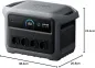 Preview: Anker SOLIX C1000X Gen 2 Abmessungen 38,4 x 20,8 x 24,4 cm – kompakte Bauform