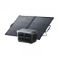 Preview: Anker SOLIX C2000 Gen 2 Bundle mit PS200 Bifacial Solarpanel 200W dahinter aufgestellt