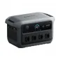 Preview: Anker SOLIX C2000 Gen 2 schraeg von links mit Car Socket Display USB-C und Schuko-Steckdosen