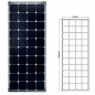 Mobile Preview: Abmessungen 150W Solarmodul