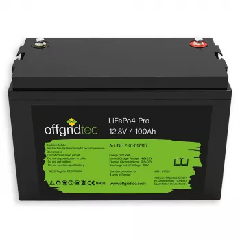 200W Solaranlage Offgridtec Autark Pro M - 1500W AC 100Ah LFP Akku