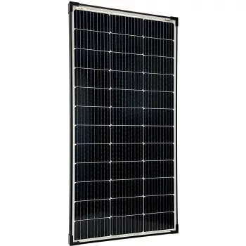100 Watt Solarmodul 12V monokristallin v2 black frame