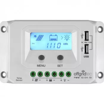 10A PWM Laderegler Pro 12V-24V mit USB
