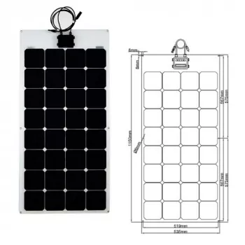 120 Watt SPR Hochleistungs Solarmodul