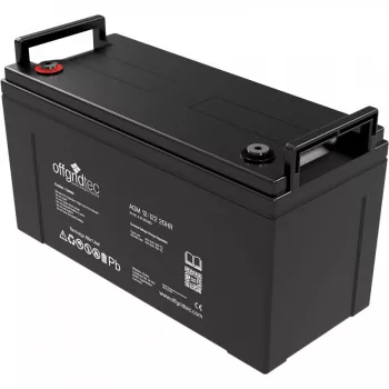 12 Volt 120Ah Batterie in AGM-Qualität von Offgridtec