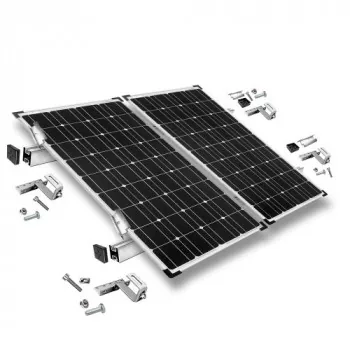 Montage-Set für Ziegeldächer für 2 Solarmodule