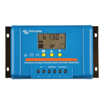 20A PWM Solar Laderegler Victron BlueSolar PWM DUO-LCD USB 12V 24V - Seitenansicht