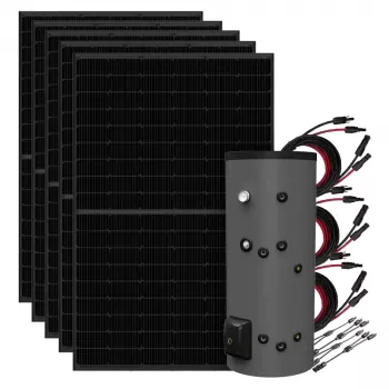 2,25 kWp Solaranlage mit 200L Fothermo Boiler zur Warmwasserbereitung