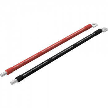 2x2m Batteriekabel 50mm² M8 Terminal zu Schraubklemme rot-schwarz