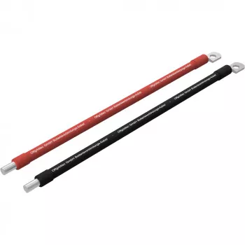 2x2m Batteriekabel 50mm² M8 Terminal zu Schraubklemme rot-schwarz