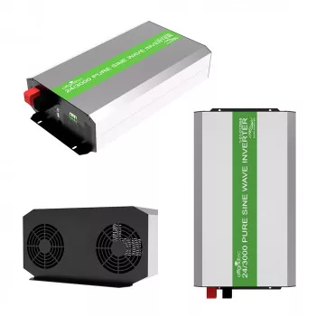 3000W 24V DC auf 230V AC Sinus Wechselrichter Offgridtec