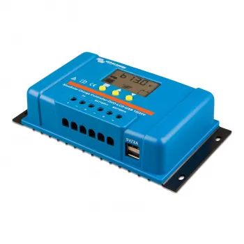 30A PWM Solar Laderegler Victron BlueSolar PWM-LCD USB 12V 24V - Display und Anschluesse