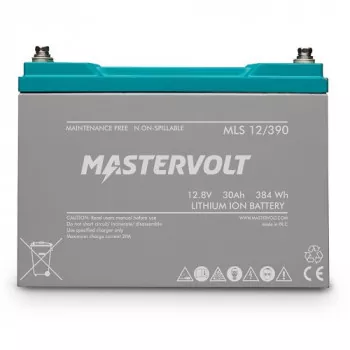 Front 30Ah Mastervolt MLS 12/390 12V 384Wh LiFePo4 Akku inkl. BMS