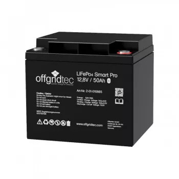 50Ah Lithium-Akku 12V LiFePo4 Smart-Pro 12/50 Lithium Batterie 640Wh 12,8V