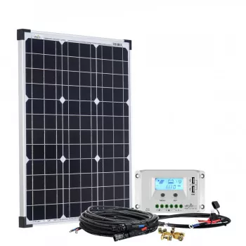 50W 12V Solar Garten-Set Basic  Premium S Bausatz