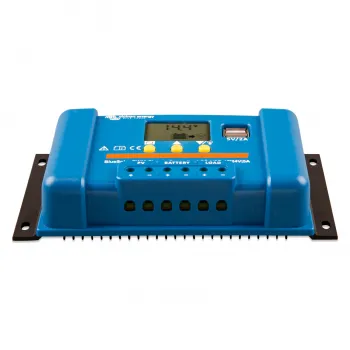 5A PWM Solar Laderegler Victron BlueSolar PWM-LCD USB 12V 24V - Ansicht schraeg