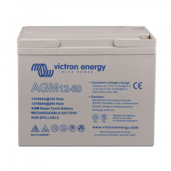 60Ah Victron AGM 12V Super Cycle Batterie C20