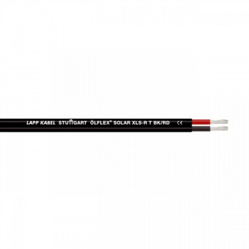 Solarkabel doppeladrig rot schwarz Lapp Ölflex detail