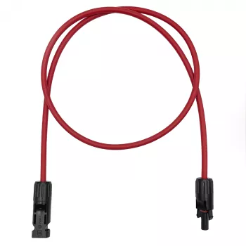 1m MC4 zu MC4 Verlängerungskabel 6mm² rot/schwarz