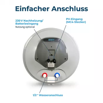80l Fothermo Photovoltaischer Offgrid-Boiler - Warmwasserbereiter
