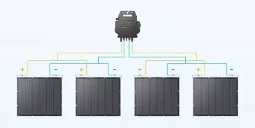 900Wp Anker Solix Balkonkraftwerk 4x 225W Flexible Solarmodule