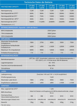 Datenblatt 300Ah Lithium-Akku Victron 12,8V BMS