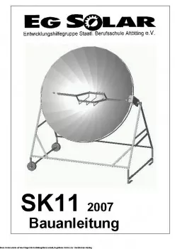 Bauplan Solarkocher Sk14