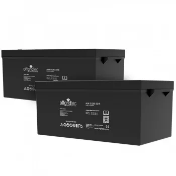 2x 260Ah AGM Akku 12V 24V-System