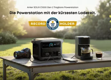 Guiness-Buch Rekord! Anker SOLIX C1000X Gen 2 ladt am schnellsten!