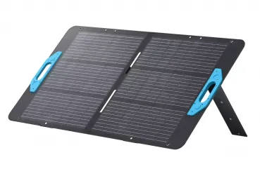 Anker Solix PS100 100W faltbares Solarpanel – Frontansicht ausgeklappt